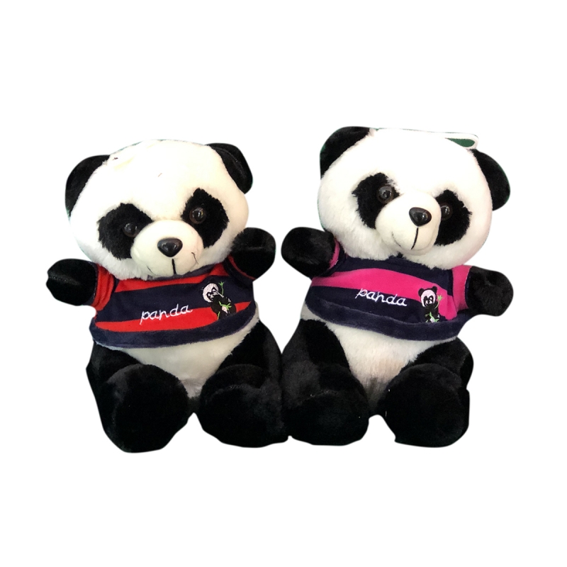 PELUŞ PANDA 20 CM KAZAKLI K120